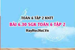 Bài 6.30 SGK Toán 6 tập 2 Kết nối tri thức